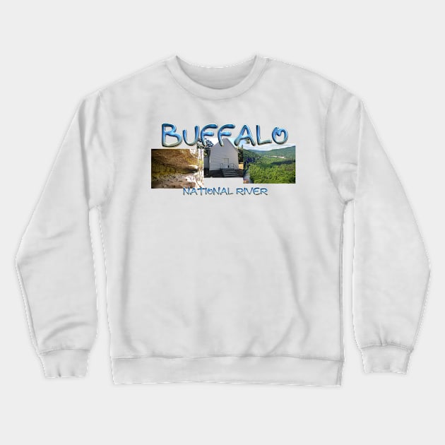 Buffalo National River Crewneck Sweatshirt by teepossible